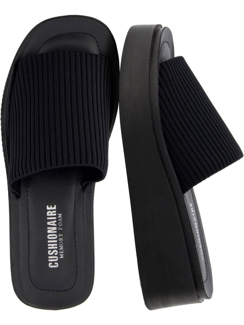 Comfortable Chunky Platform Wedge Sandals for Women - Memory Foam & Knit Upper